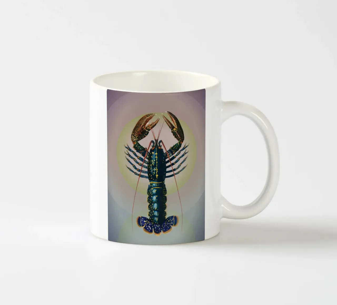Caleidoscopio di gamberi | Stampa d'arte Remix di Press Play tazza in ceramica da Press Play Art Prints