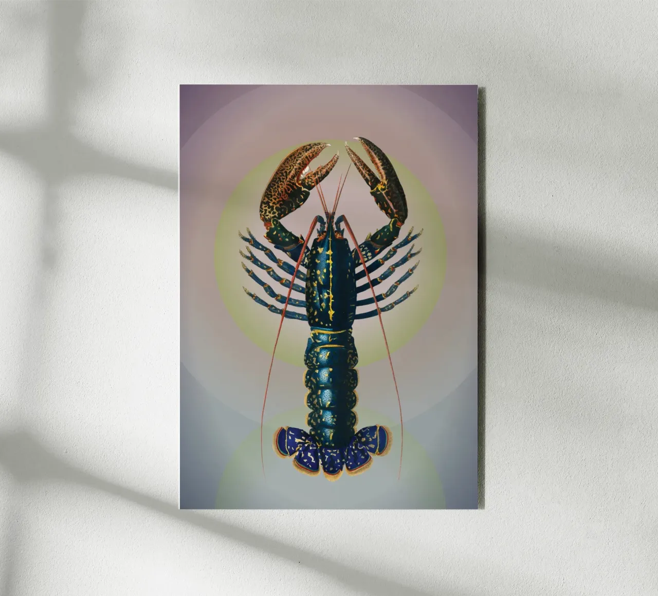 Crawfish Kaleidoscope | Press Play Art Print Remix forex plate by Press Play Art Prints
