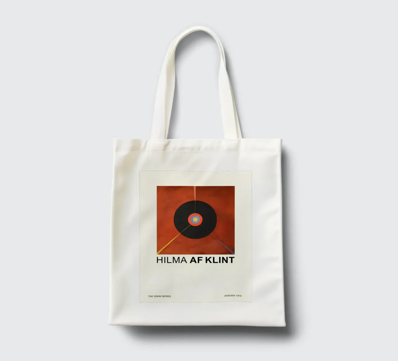Hilma af Klint The Swan Series Cosmic Target tote bag by homdeco