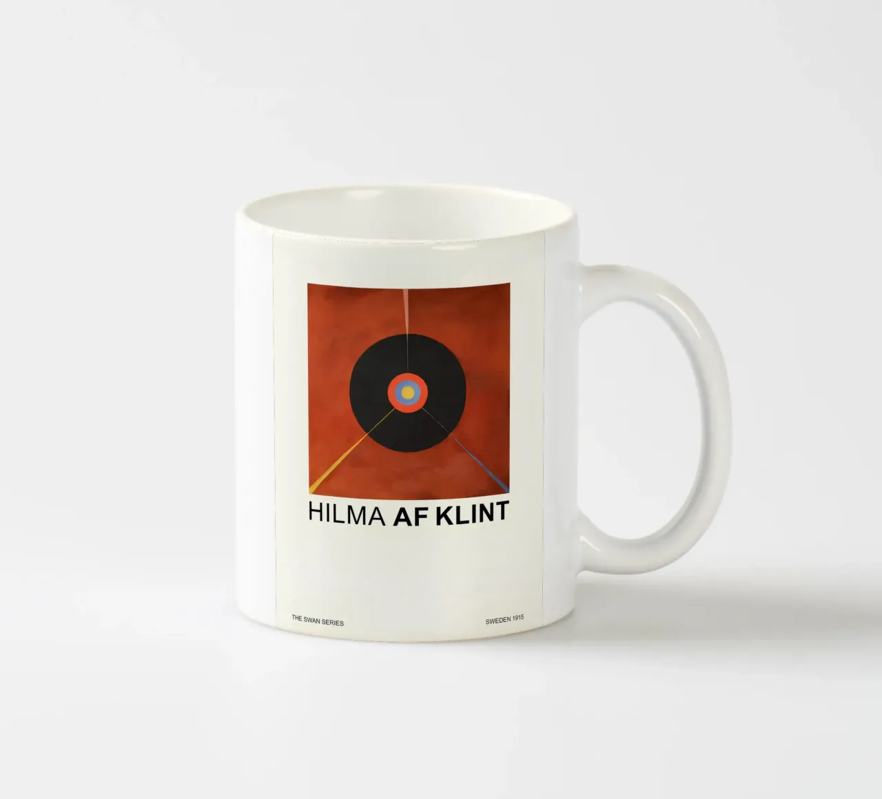 Hilma af Klint De zwanenreeks Kosmisch doelwit keramische mok van homdeco