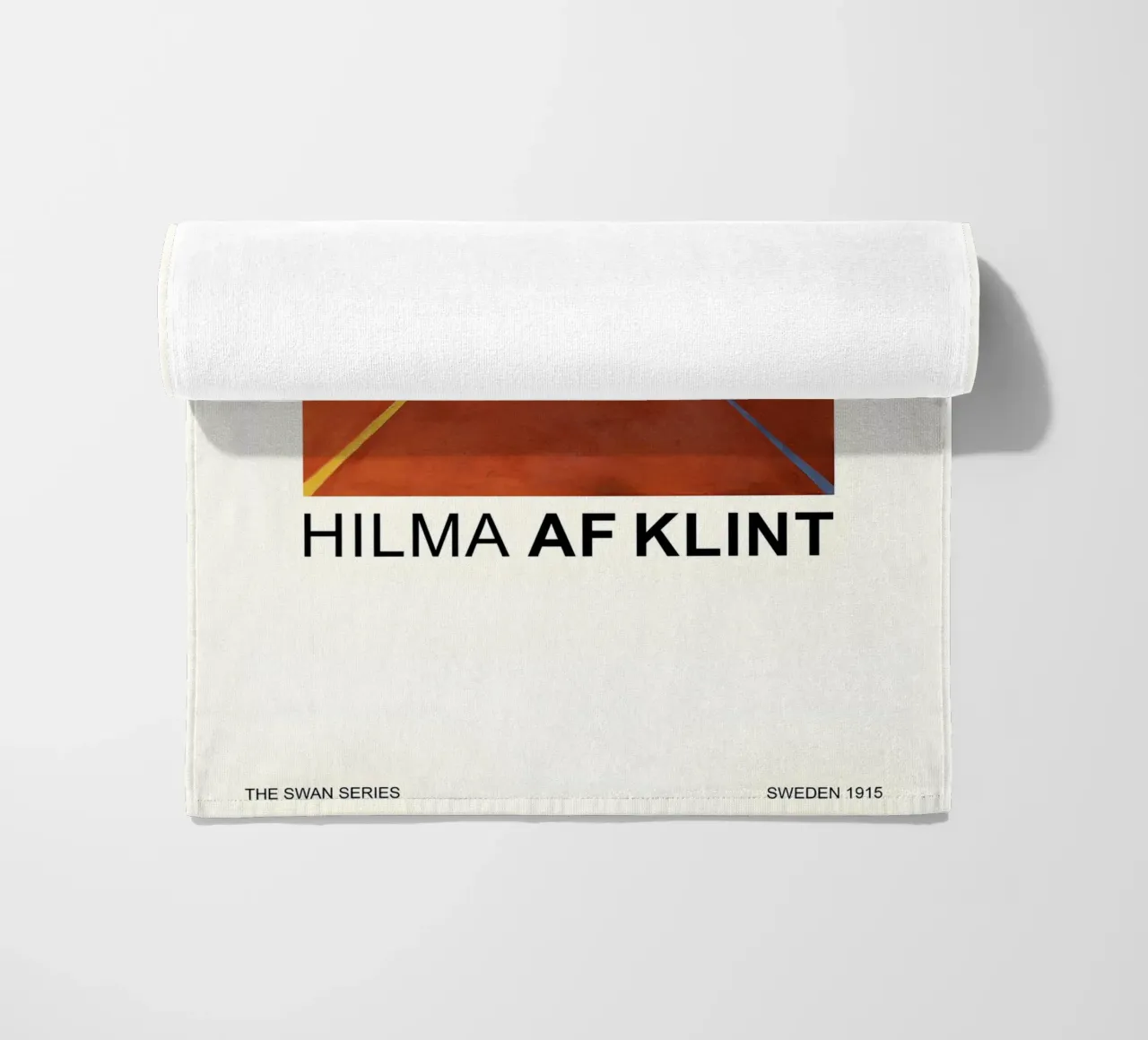 Hilma af Klint The Swan Series Cosmic Target beach towel by homdeco