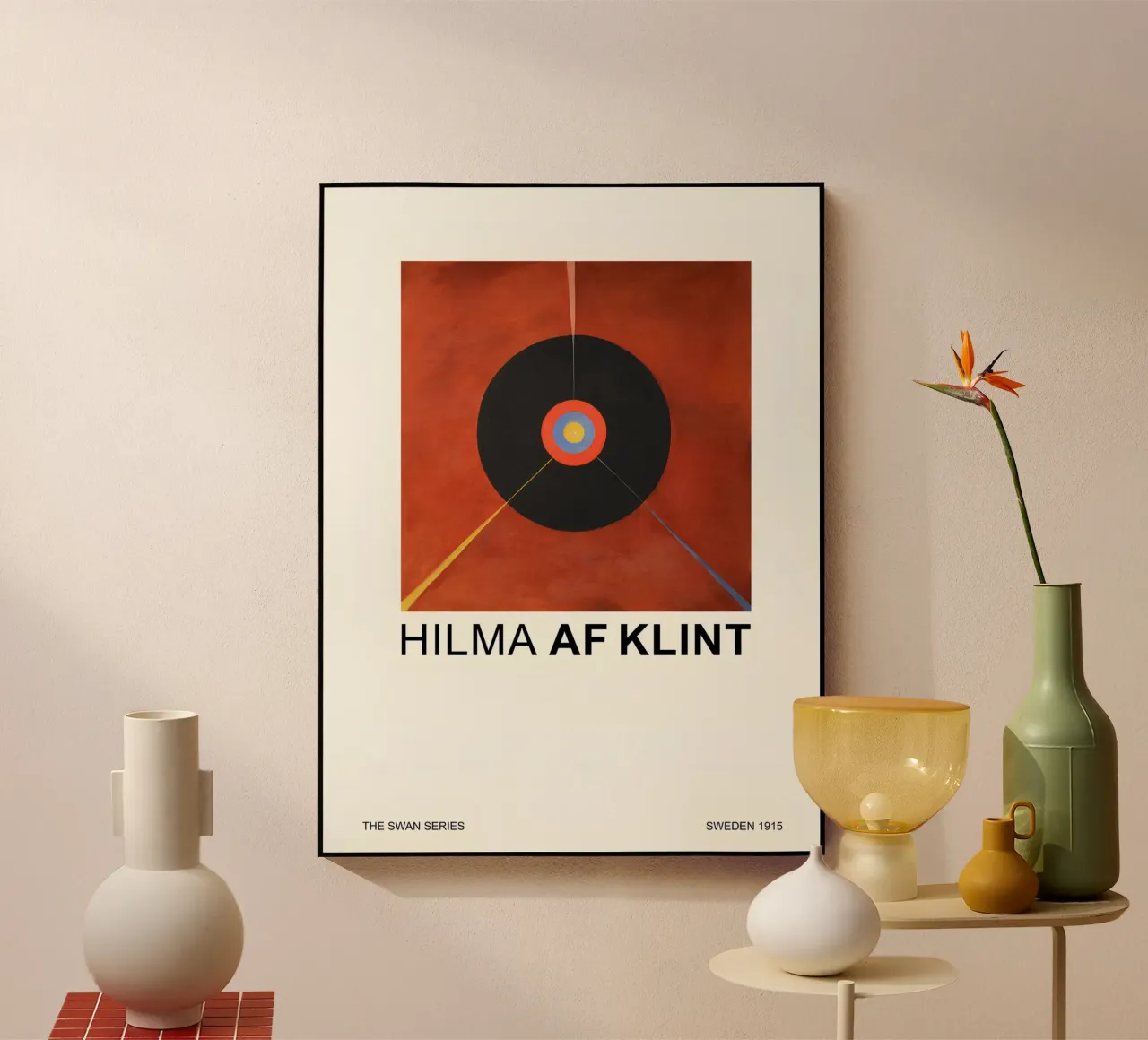 Hilma af Klint The Swan Series Cosmic Target acrylic glass by homdeco