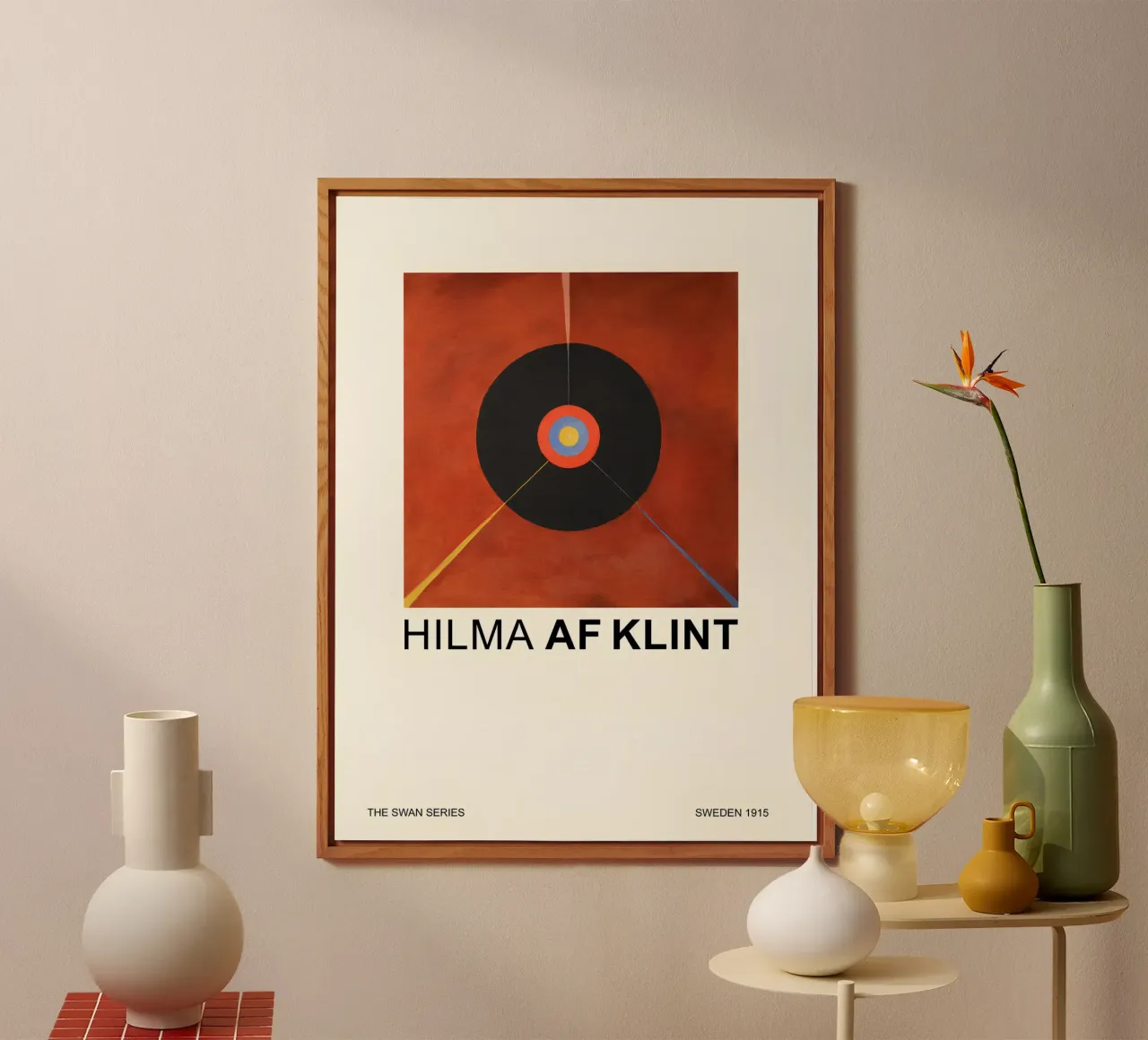 Hilma af Klint The Swan Series Cosmic Target forex plate by homdeco