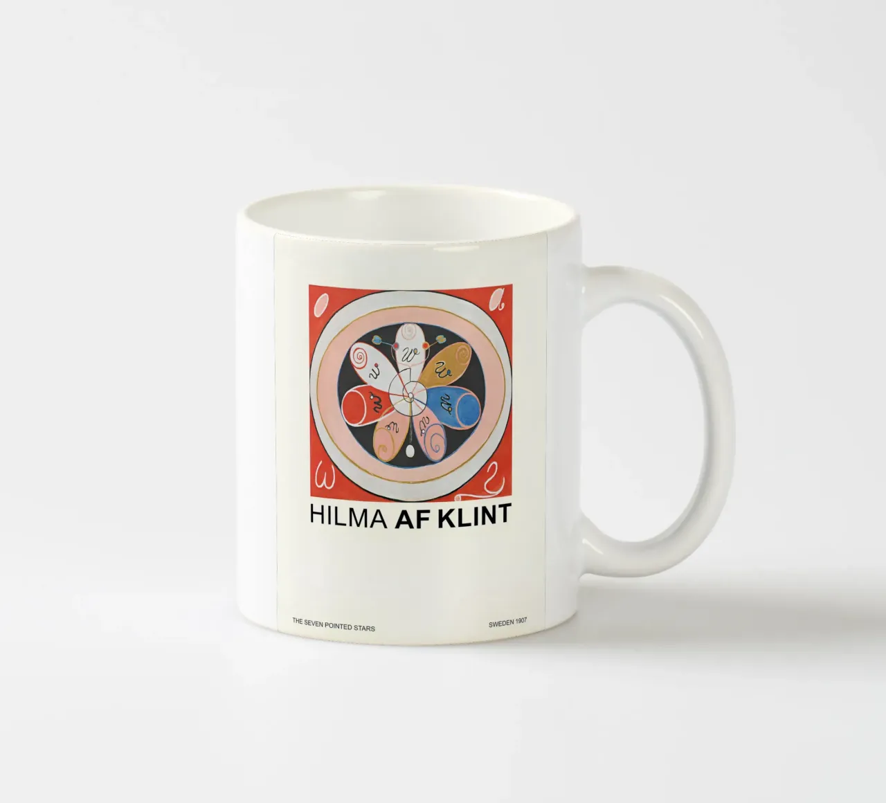 Hilma af Klint Sette stelle a punta in fiore astratto tazza in ceramica da homdeco