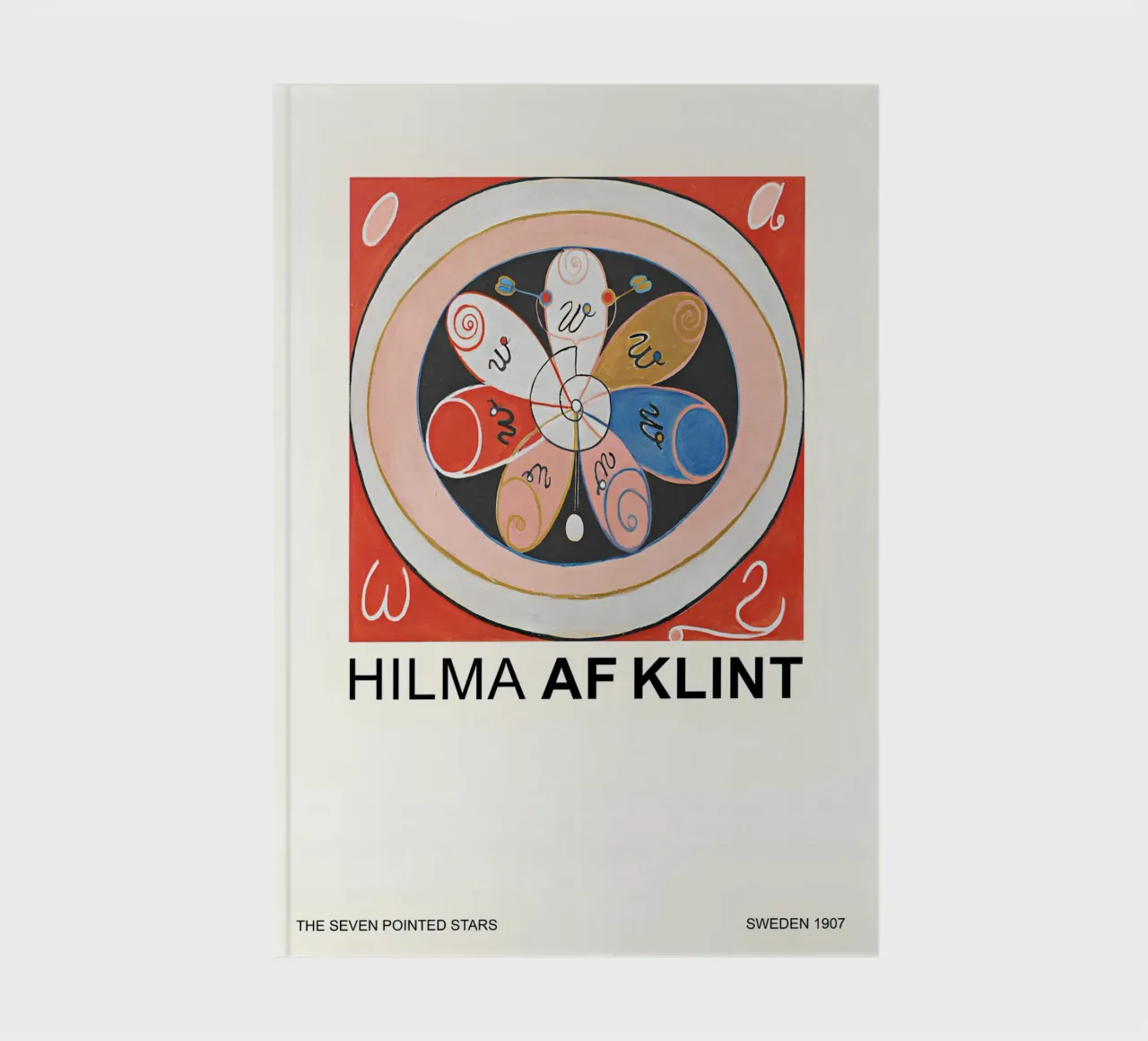 Hilma af Klint Seven Pointed Stars Abstract Bloom notebook by homdeco