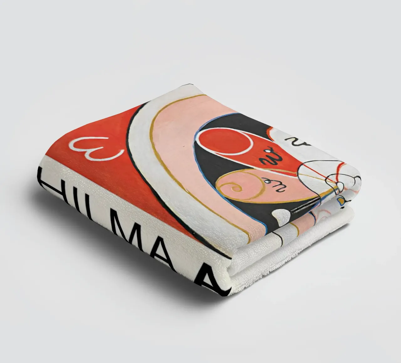 Hilma af Klint Seven Pointed Stars Abstract Bloom towel by homdeco