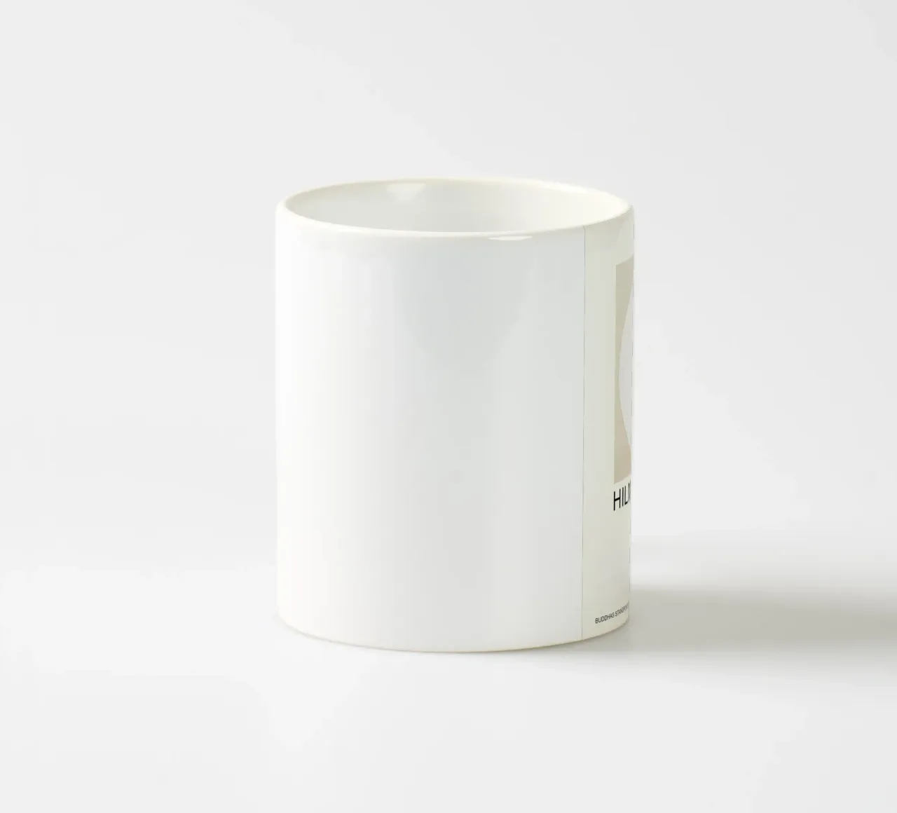 Hilma af Klint Point de vue de Bouddha Noir Blanc Abstrait mug en céramique de homdeco