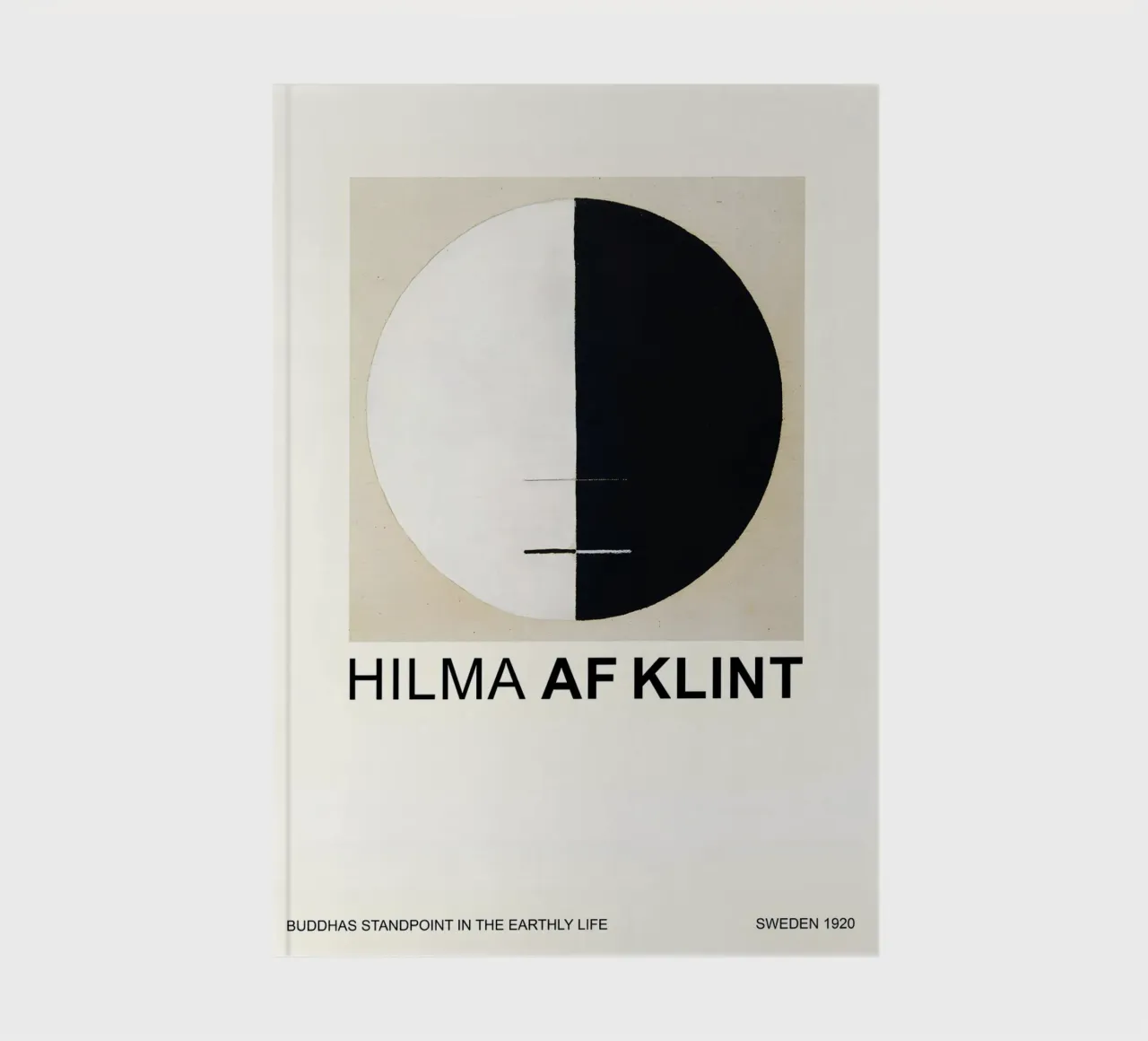 Hilma af Klint Point de vue de Bouddha Noir Blanc Abstrait carnet de notes de homdeco