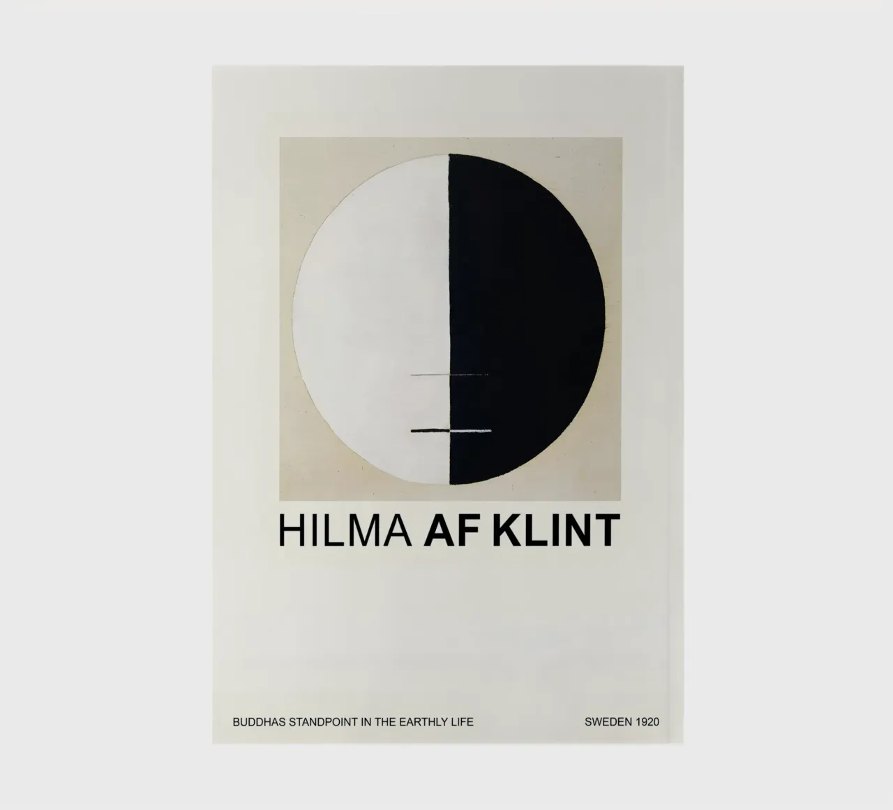 Hilma af Klint Point de vue de Bouddha Noir Blanc Abstrait carnet de notes de homdeco
