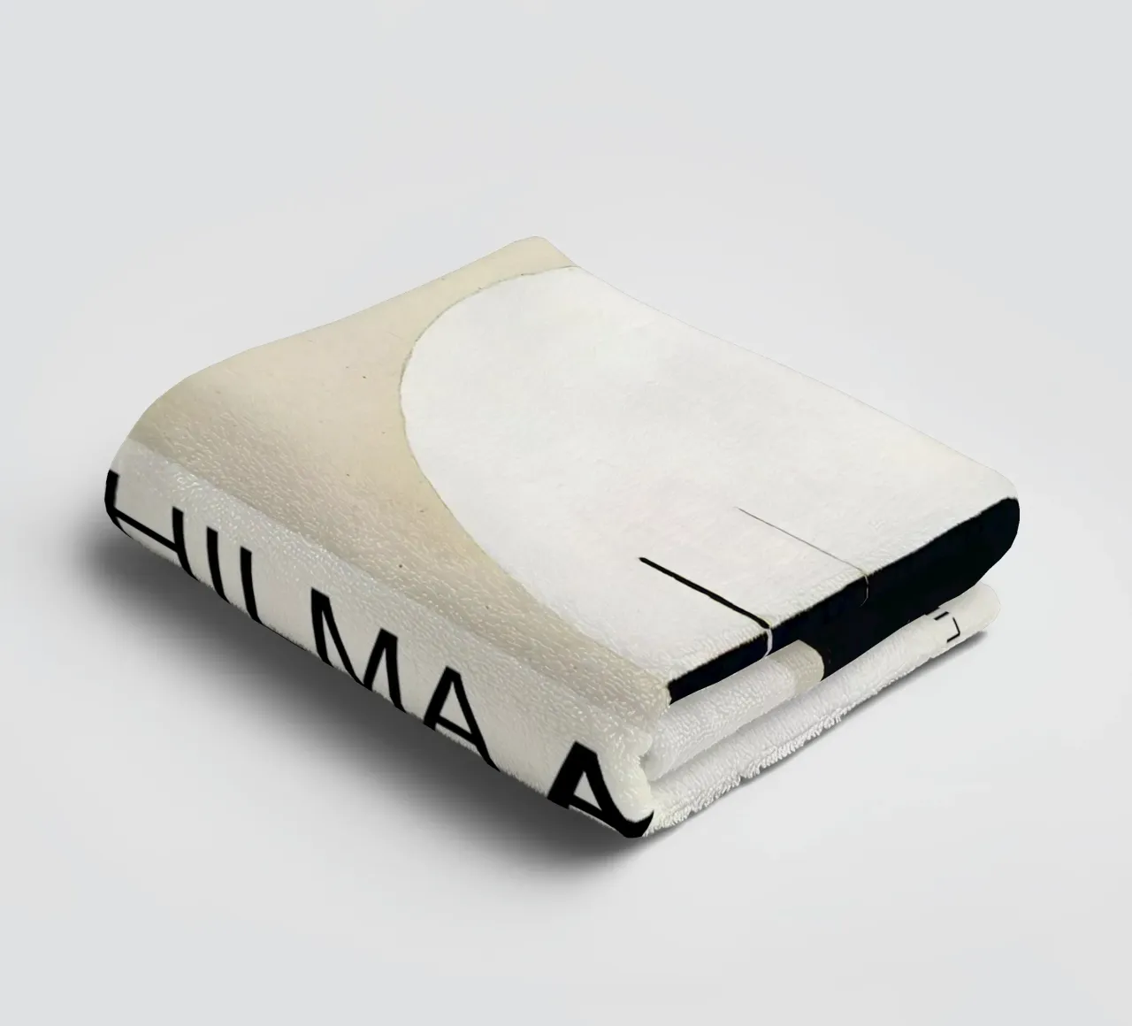 Hilma af Klint Point de vue de Bouddha Noir Blanc Abstrait serviette de bain de homdeco