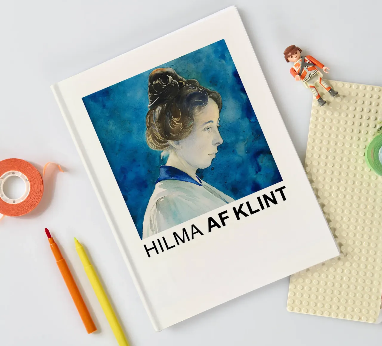 Hilma af Klint Self Portrait 1907 Blue Aura notebook by homdeco