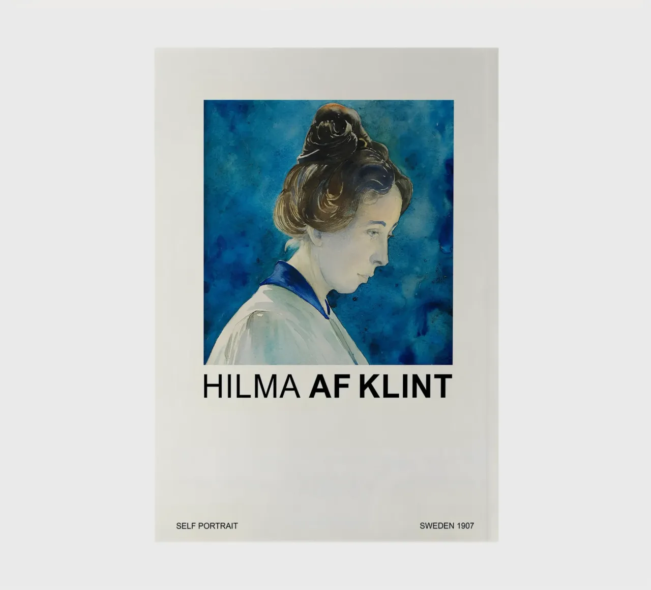 Hilma af Klint Self Portrait 1907 Blue Aura notebook by homdeco