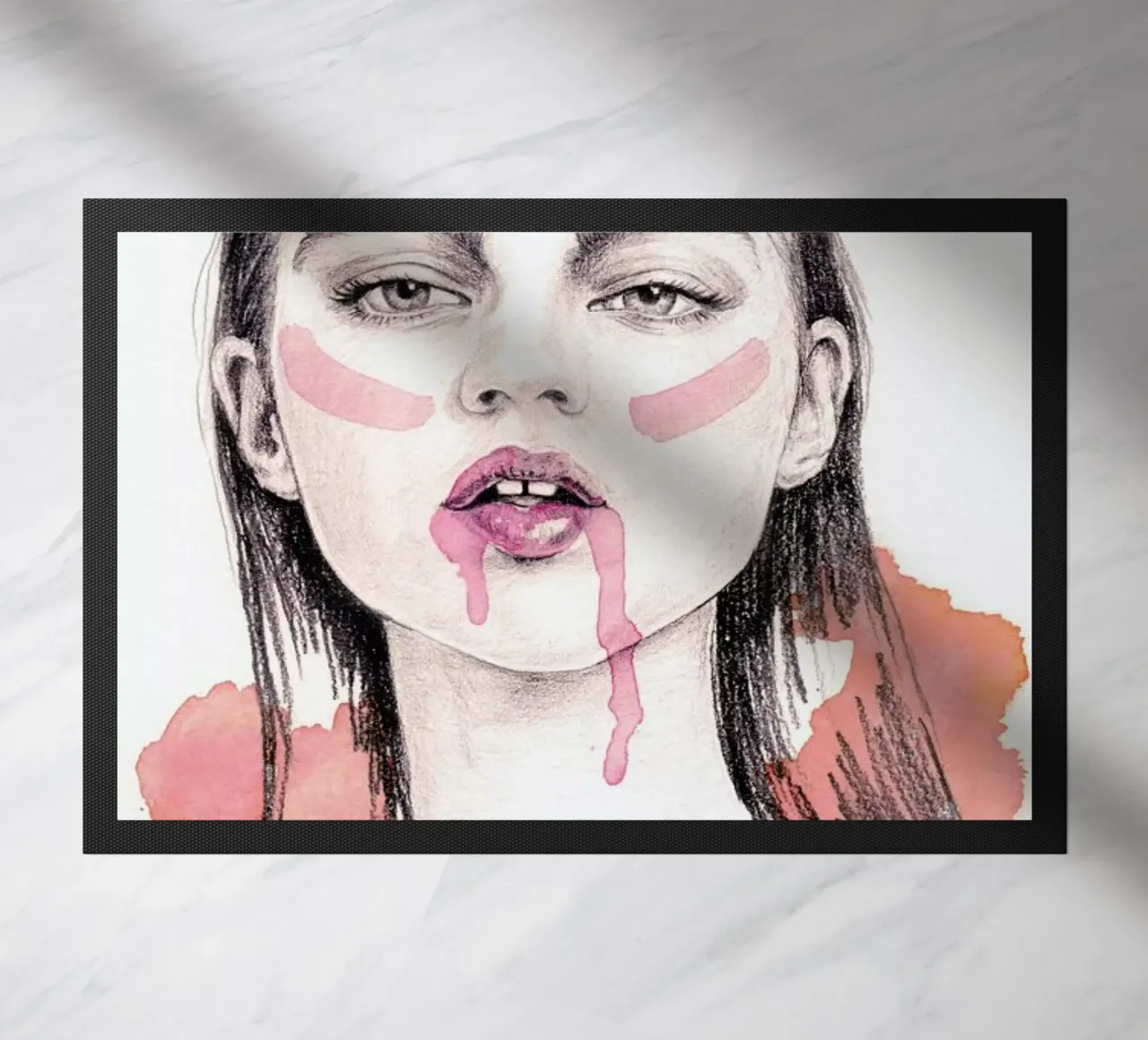 Love-Hate Relationship doormat by Meegan Barnes