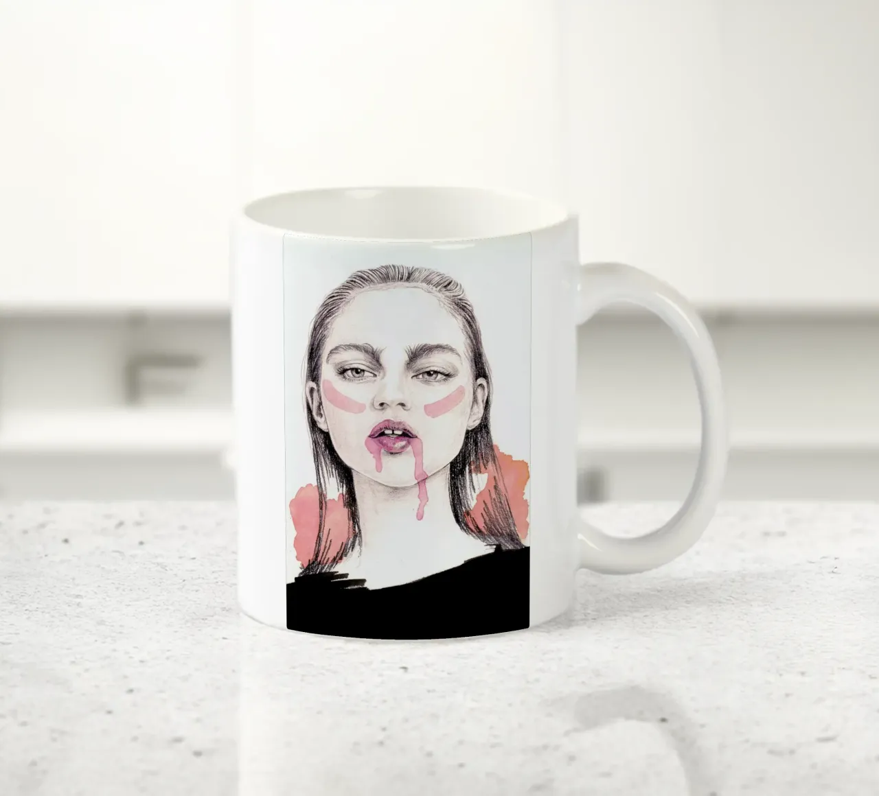 Love-Hate Relationship tazza in ceramica da Meegan Barnes