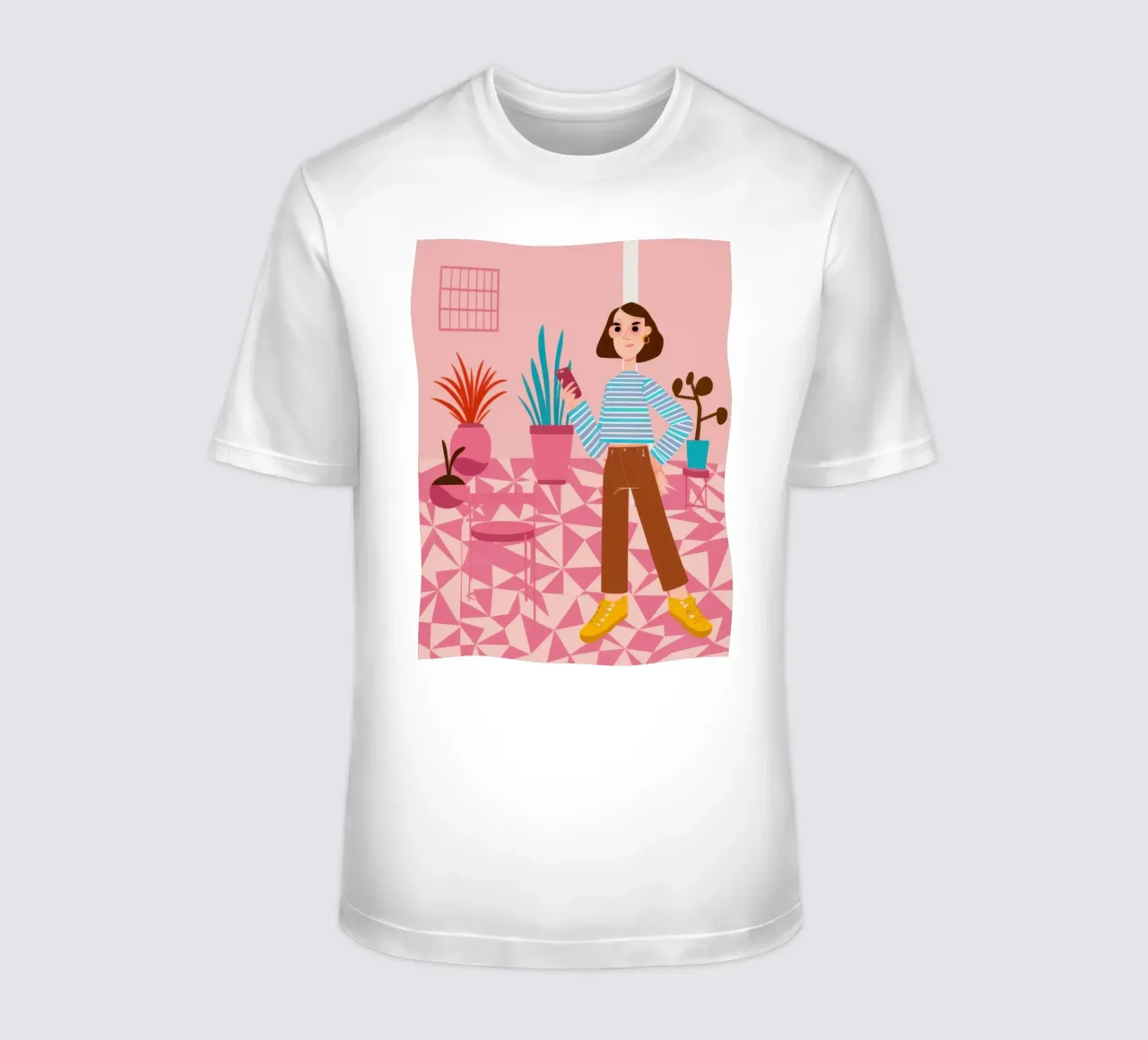 Positività del pavimento modellato t-shirt da Veil Maya