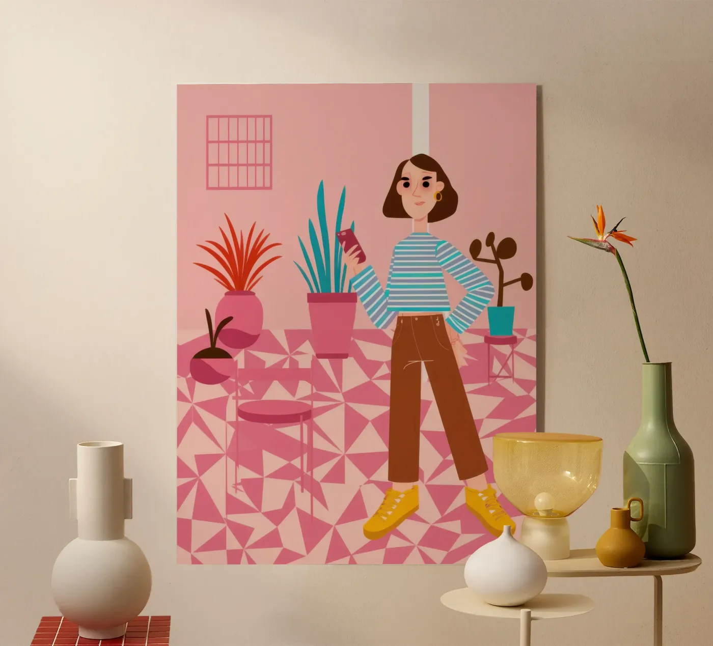 Positiviteit voor vloeren met patronen acryl van Veil Maya