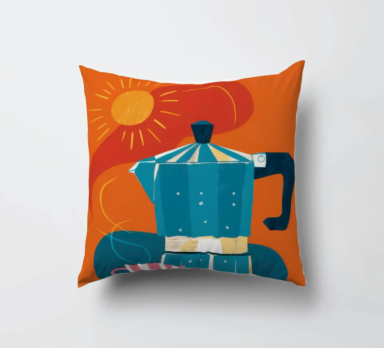 Rituale del caffè mattutino cuscino da Veil Maya