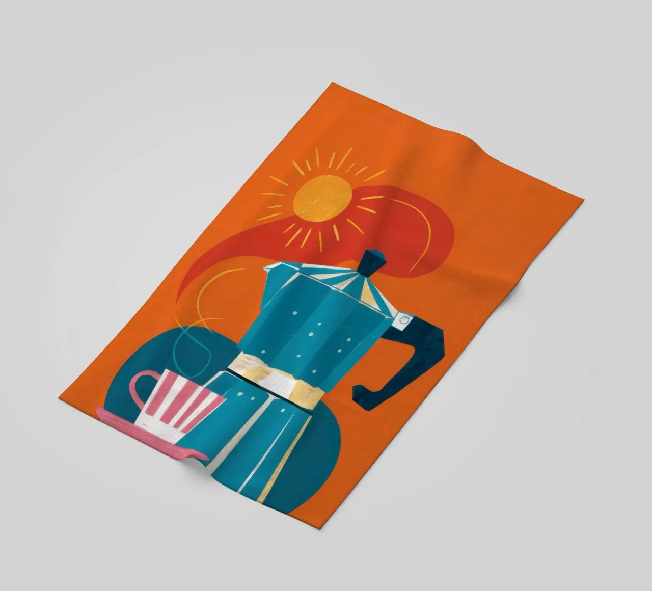 Rituale del caffè mattutino telo mare da Veil Maya