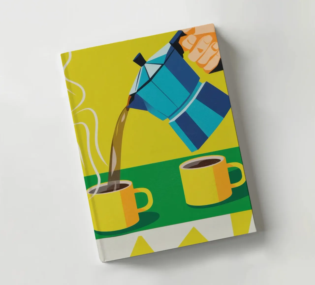 Steaming Coffee Duet notebook by Veil Maya