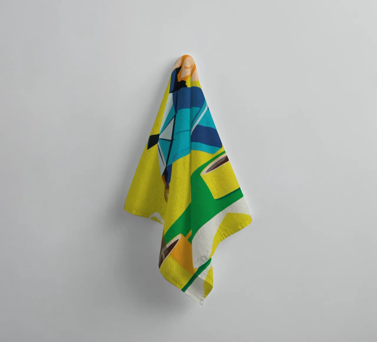 Steaming Coffee Duet towel by Veil Maya