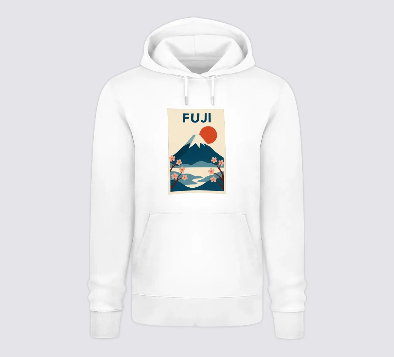 FUJI - L'eleganza giapponese in un colpo d'occhio felpa con cappuccio da JETLAG | affiches voyage