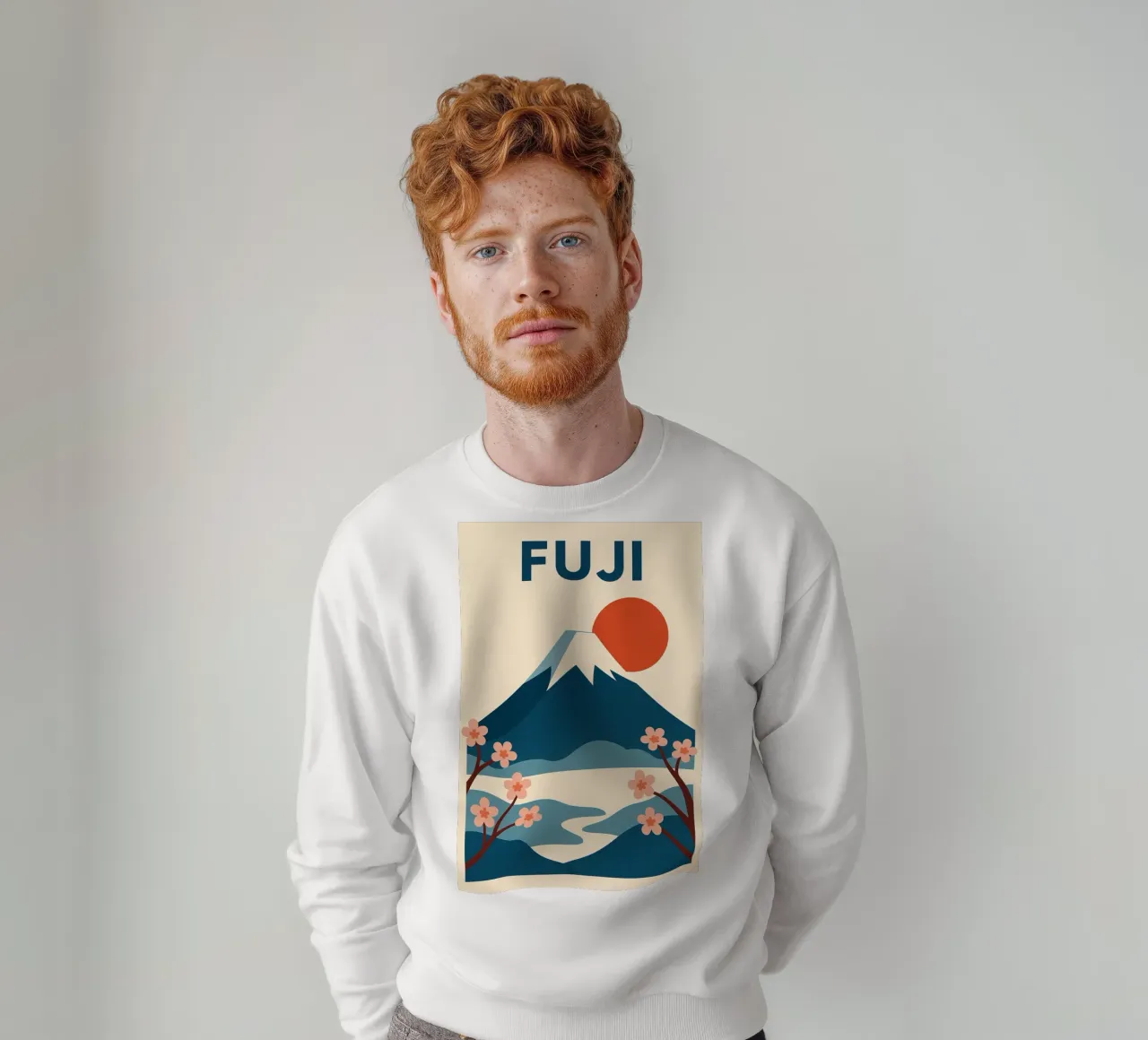 FUJI - L'eleganza giapponese in un colpo d'occhio felpa da JETLAG | affiches voyage