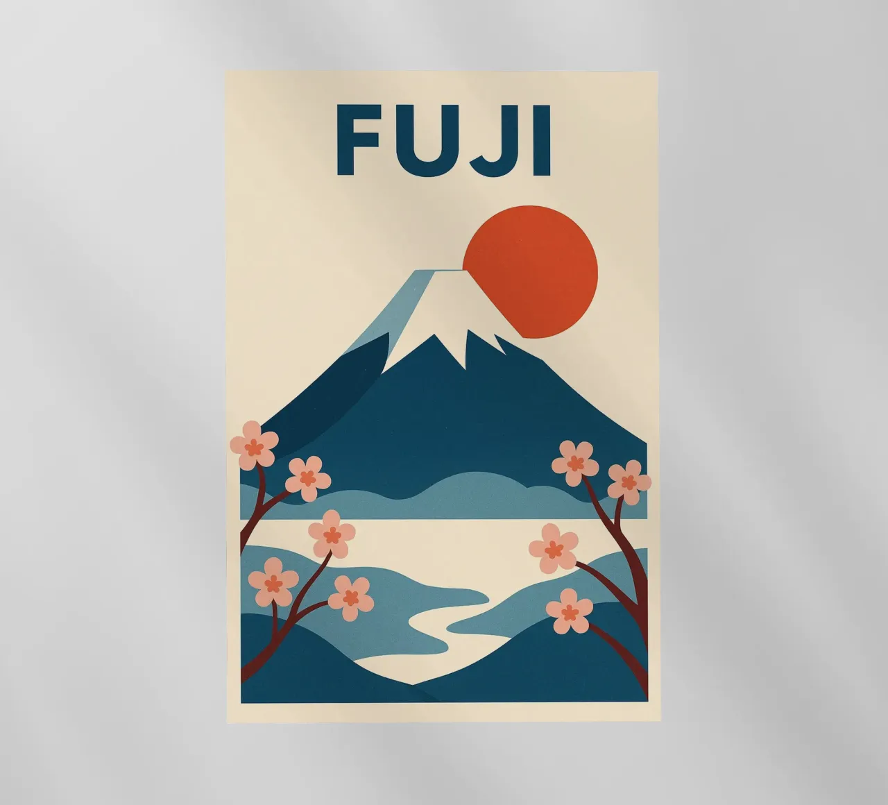 FUJI - L'eleganza giapponese in un colpo d'occhio pellicola backlit da JETLAG | affiches voyage