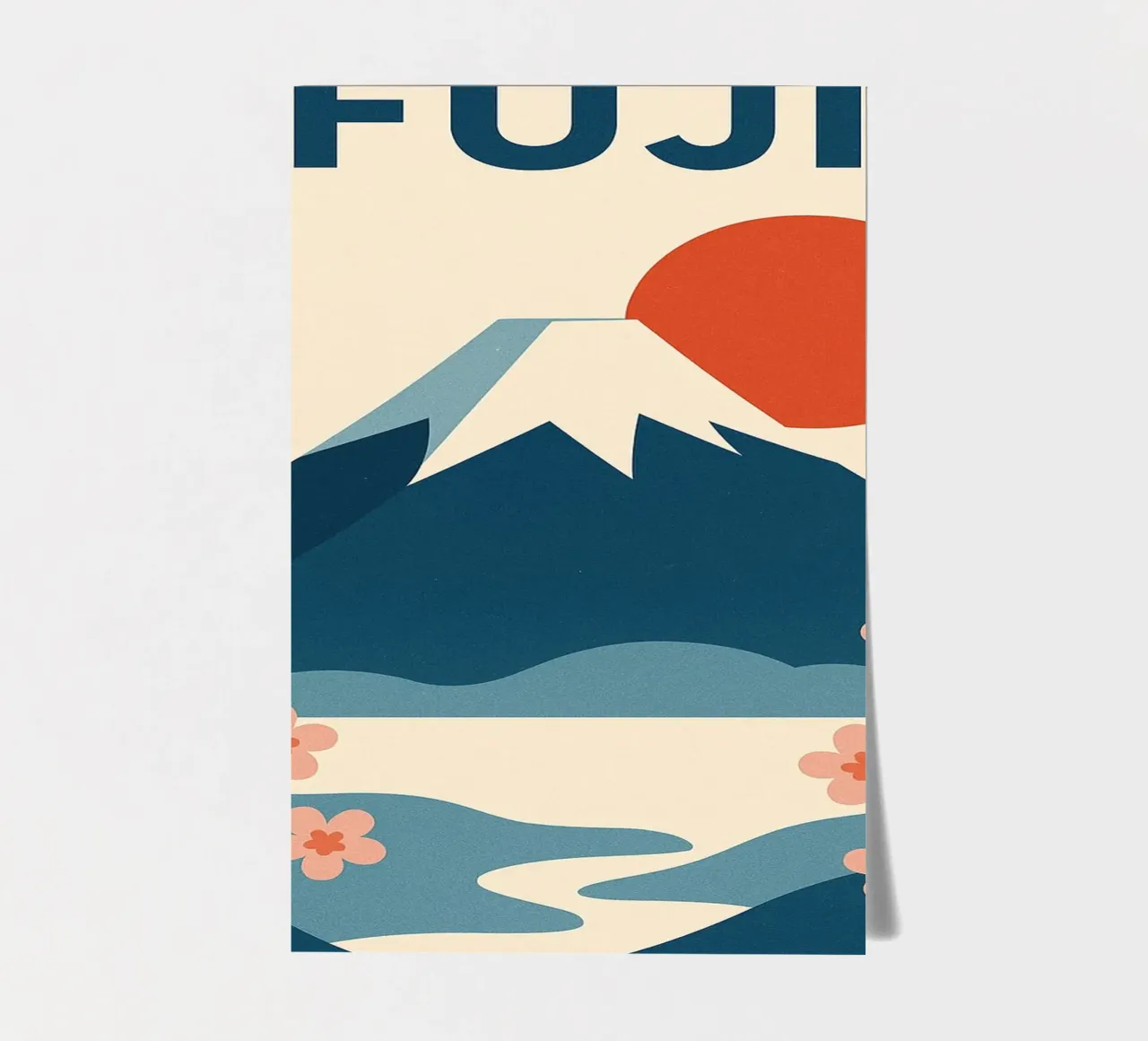 FUJI - L'eleganza giapponese in un colpo d'occhio foglio adesivo da JETLAG | affiches voyage