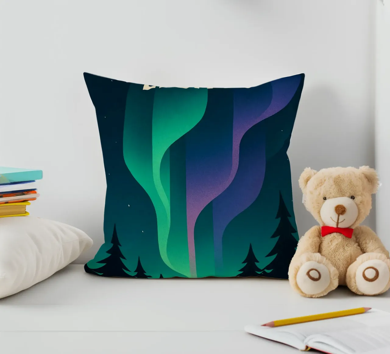 NORTHERN LIGHTS - Bringing the magic of the boreal to your home decorative cushion by JETLAG | affiches voyage