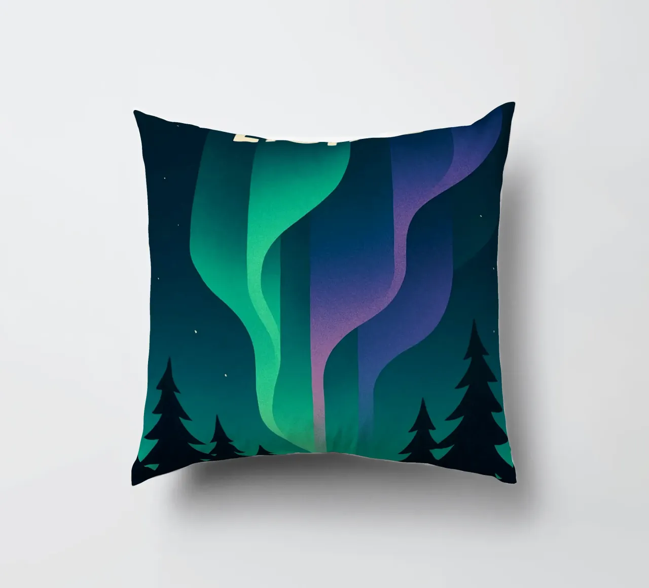 NORTHERN LIGHTS - Bringing the magic of the boreal to your home decorative cushion by JETLAG | affiches voyage