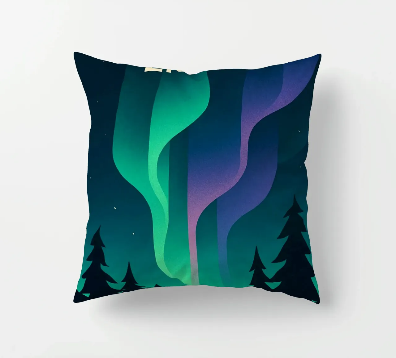 NORTHERN LIGHTS - Bringing the magic of the boreal to your home decorative cushion by JETLAG | affiches voyage
