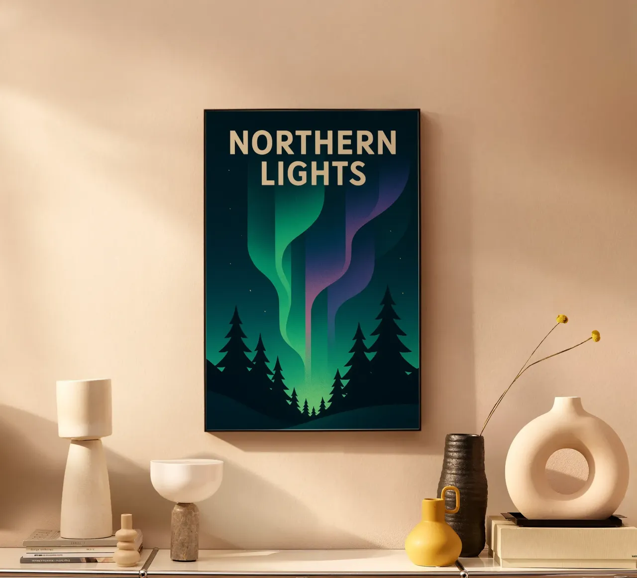 NORTHERN LIGHTS - Bringing the magic of the boreal to your home forex plate by JETLAG | affiches voyage