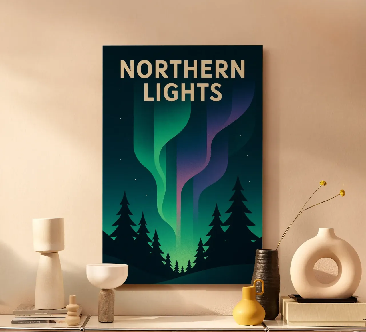 NORTHERN LIGHTS - Bringing the magic of the boreal to your home forex plate by JETLAG | affiches voyage