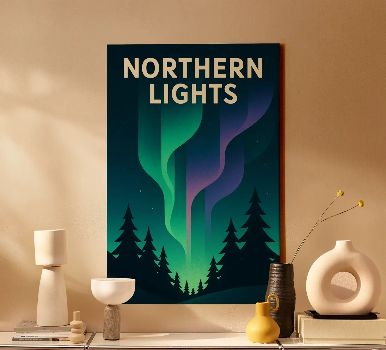 NORTHERN LIGHTS - Bringing the magic of the boreal to your home canvas by JETLAG | affiches voyage