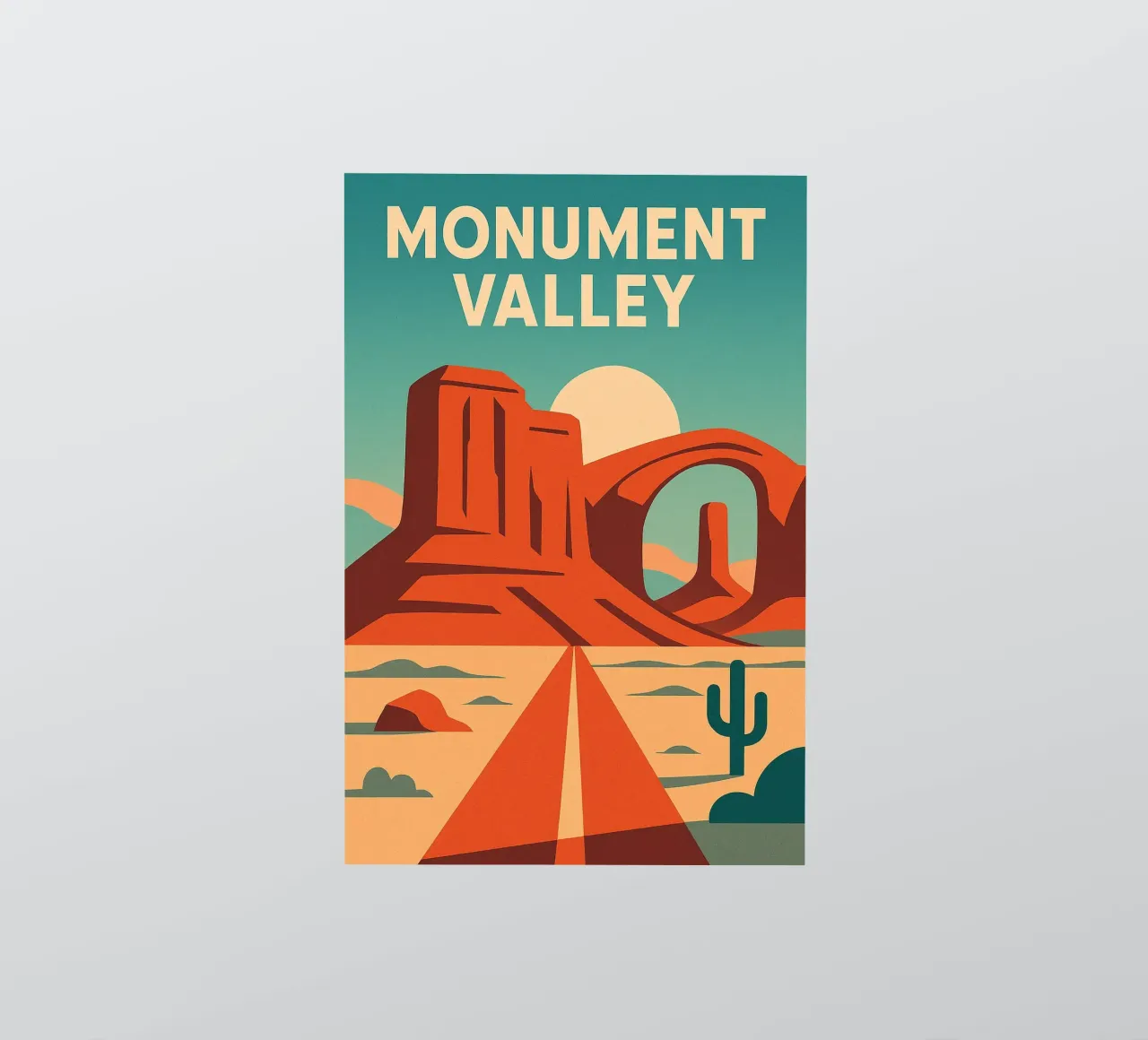MONUMENT VALLEY - Il selvaggio West in tutto il suo splendore adesivo da JETLAG | affiches voyage