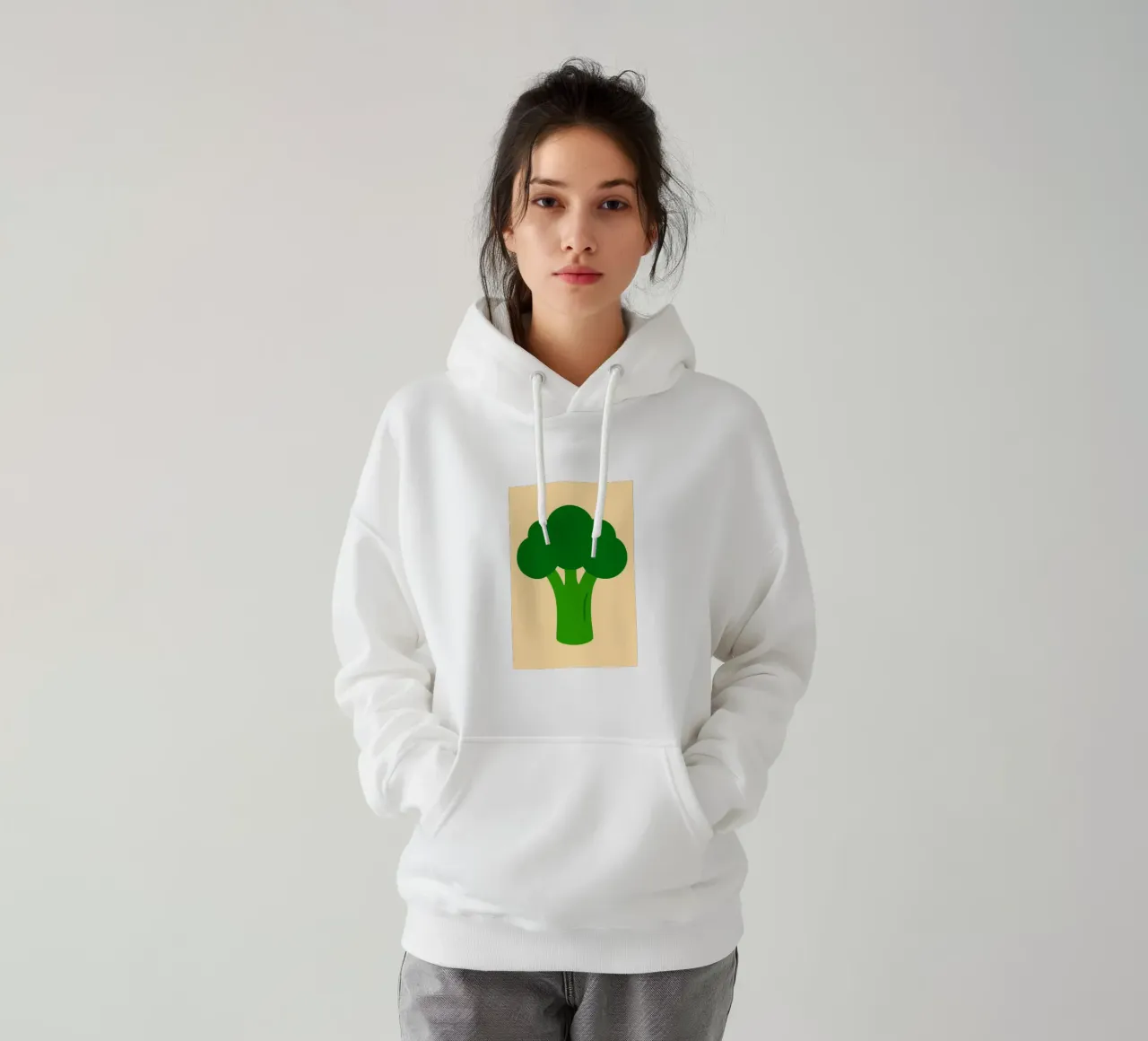 Broccoli Power felpa con cappuccio da KidzStudio