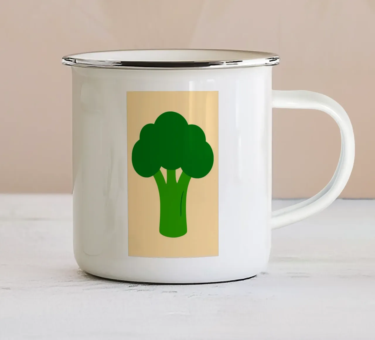 Broccoli Power tazza in smalto da KidzStudio