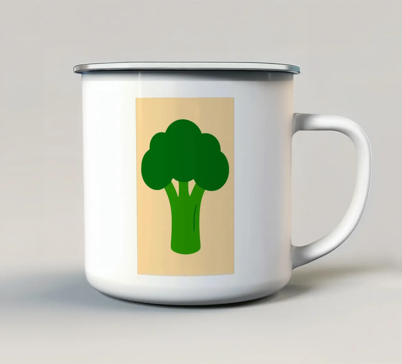 Broccoli Power tazza in smalto da KidzStudio