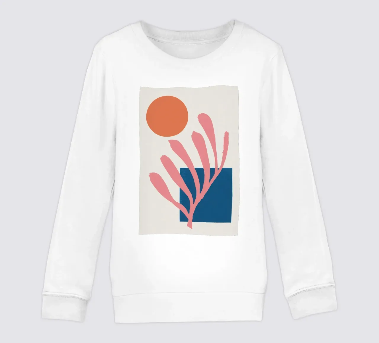 Forma botanica minimalista felpa bambino da Veil Maya