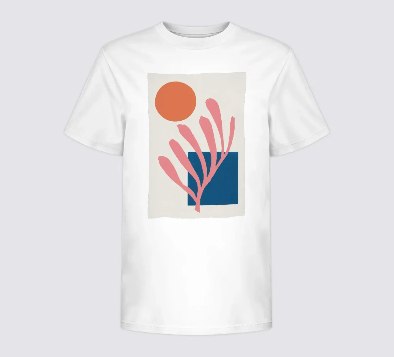 Minimalist Botanical Form kids t-shirt by Veil Maya
