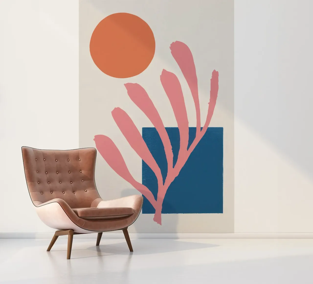 Minimalist Botanical Form photo wallpaper by Veil Maya