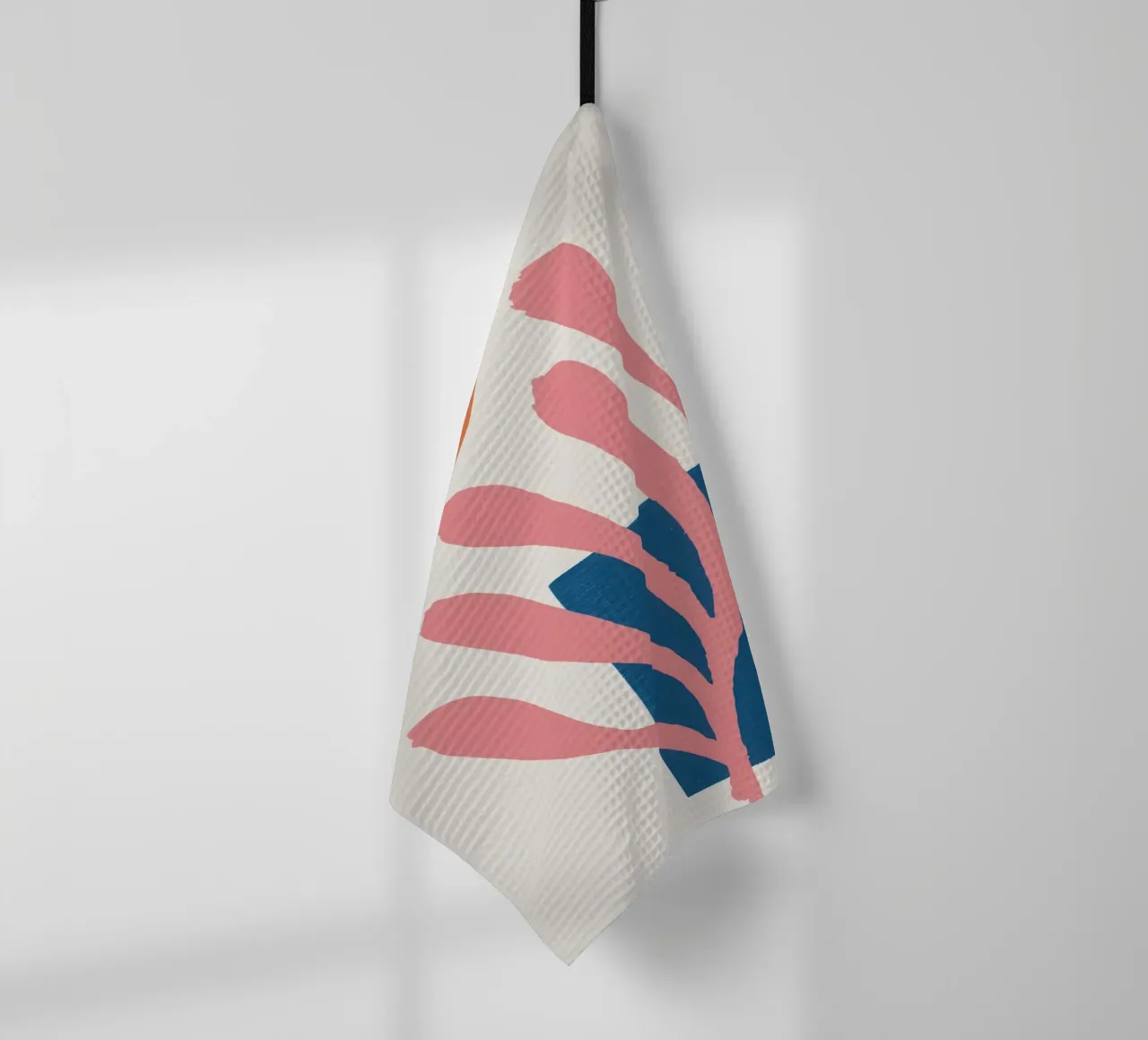 Forme botanique minimaliste torchon de Veil Maya