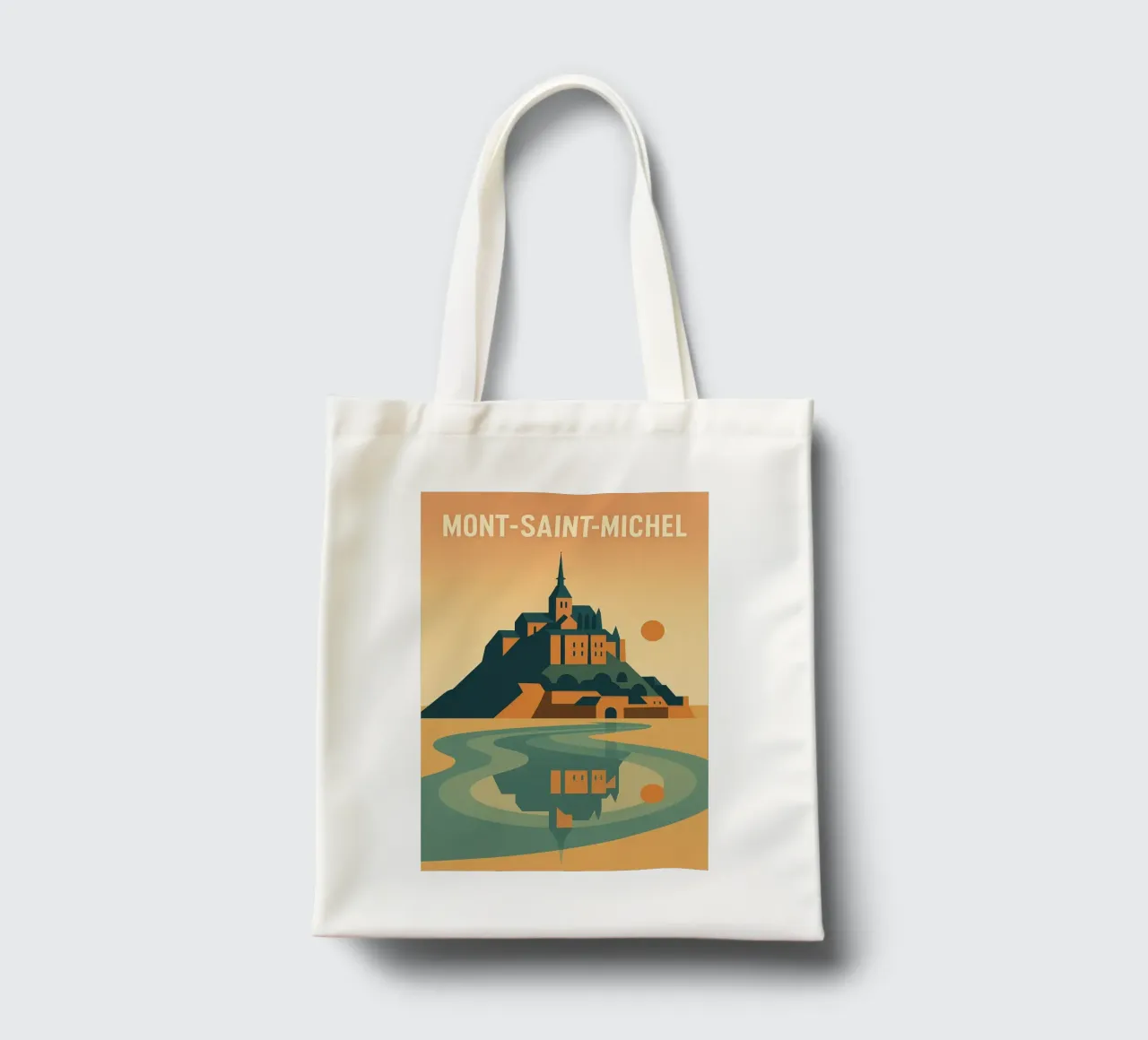 MONT-SAINT-MICHEL - An island between sea and sky tote bag by JETLAG | affiches voyage
