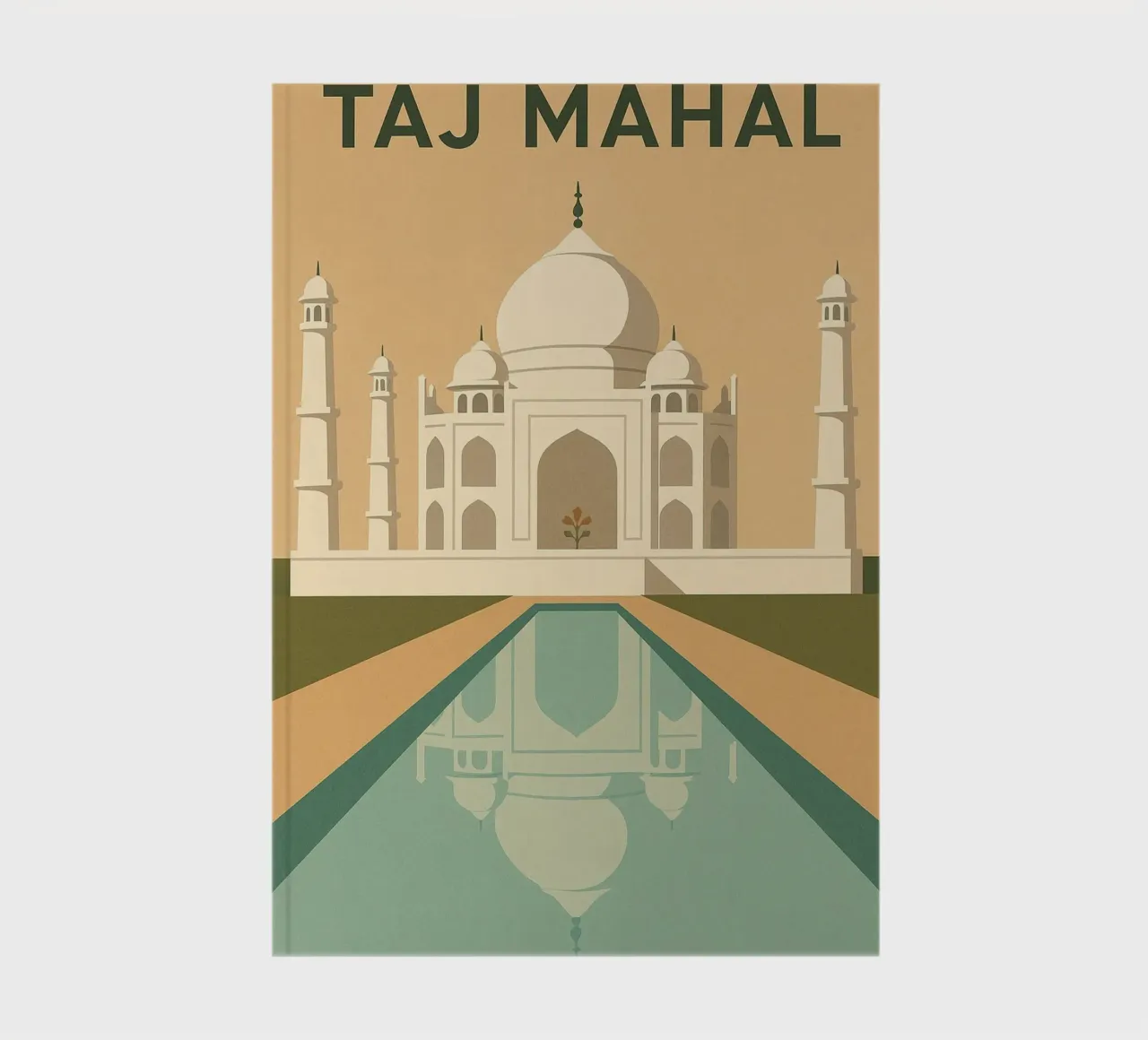 TAJ MAHAL - La joya blanca de la India cuaderno de JETLAG | affiches voyage