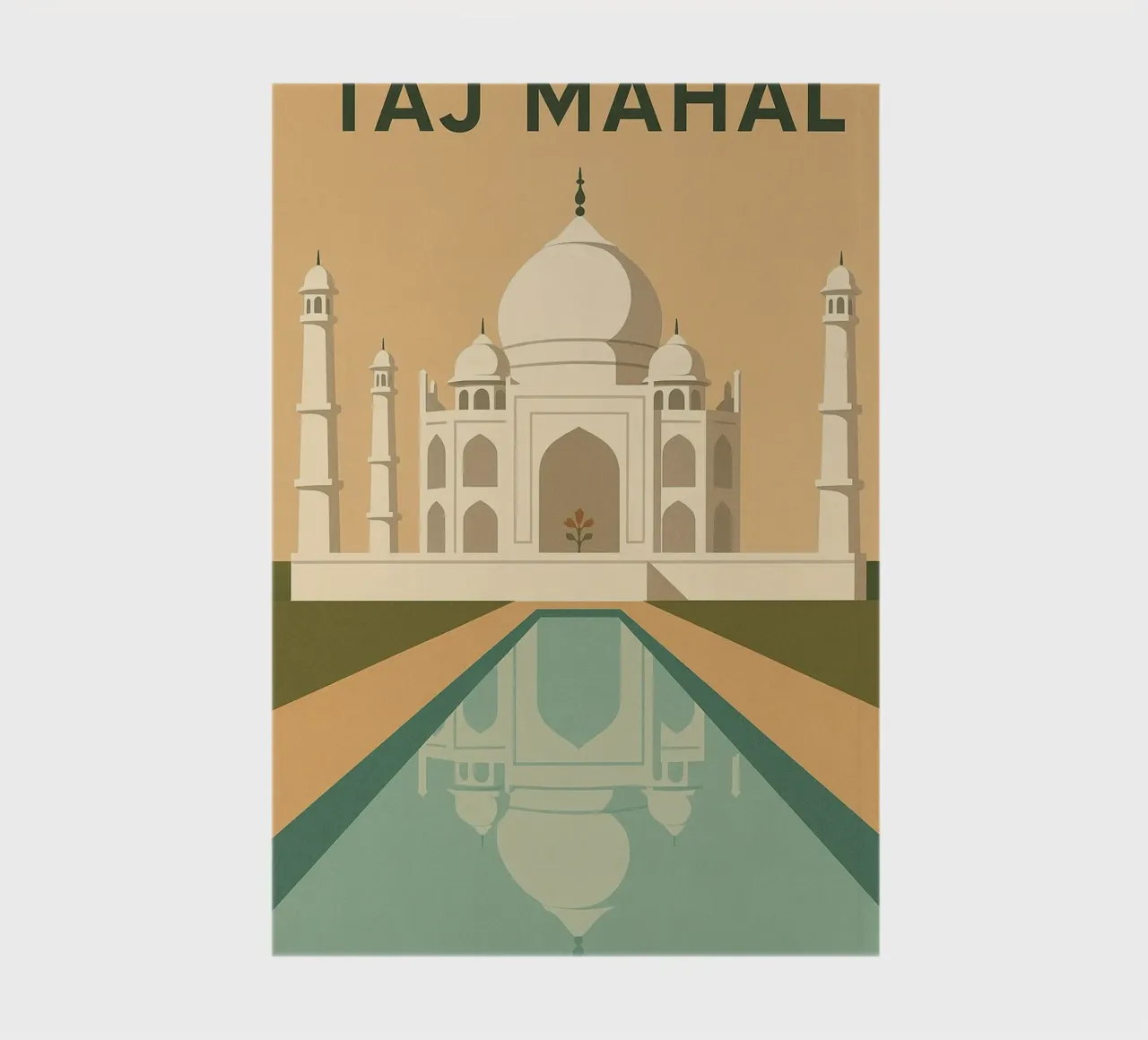 TAJ MAHAL - La joya blanca de la India cuaderno de JETLAG | affiches voyage