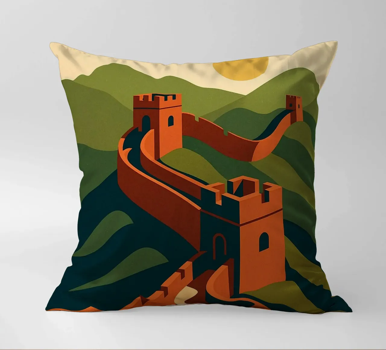 GRANDE MURO - L'infinito in prospettiva cuscino da JETLAG | affiches voyage