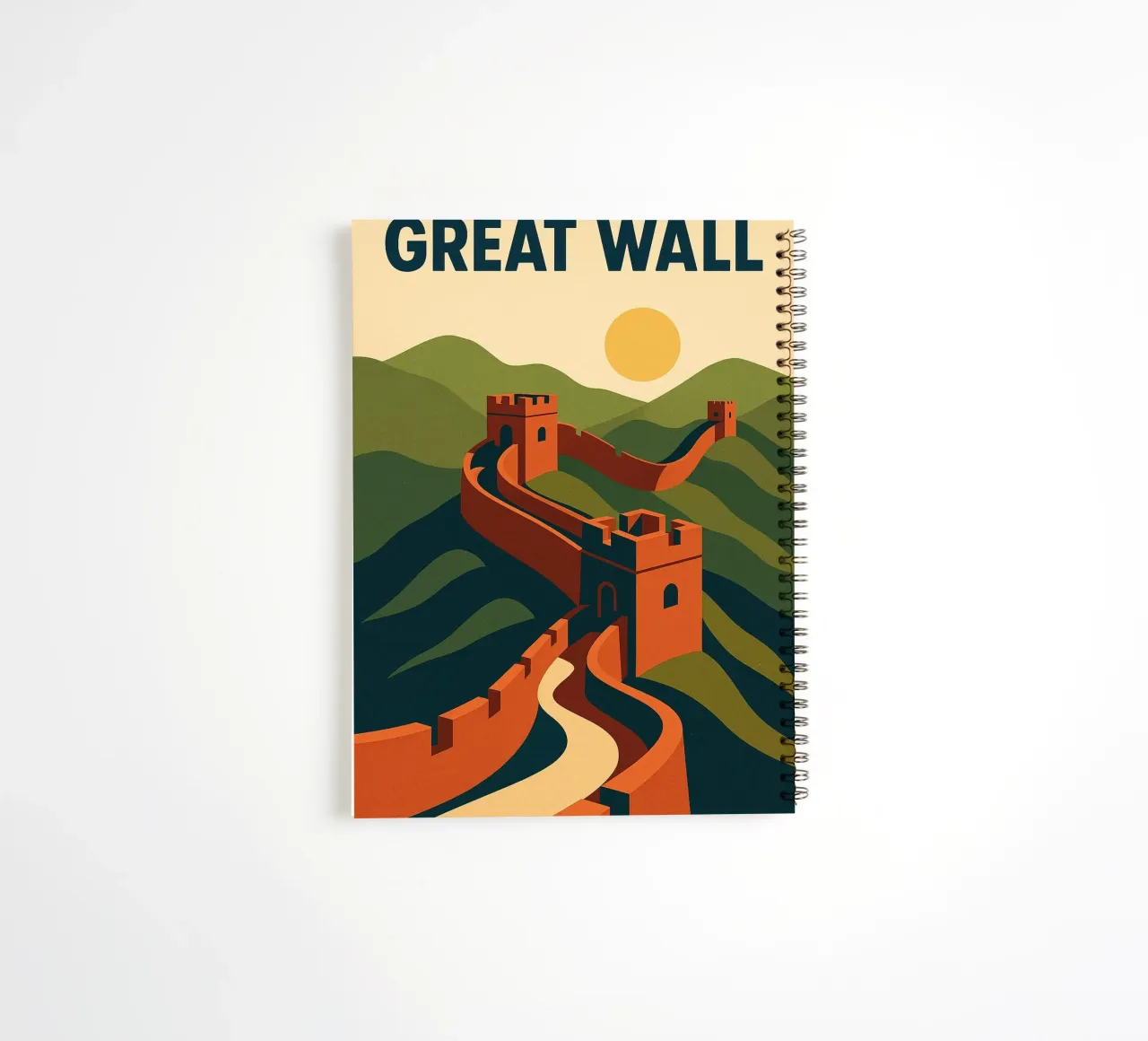 GREAT WALL - Infinity in perspective spiral notebook by JETLAG | affiches voyage
