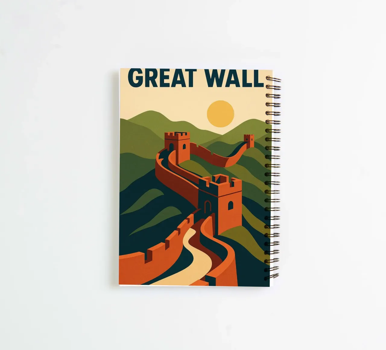 GREAT WALL - Infinity in perspective spiral notebook by JETLAG | affiches voyage