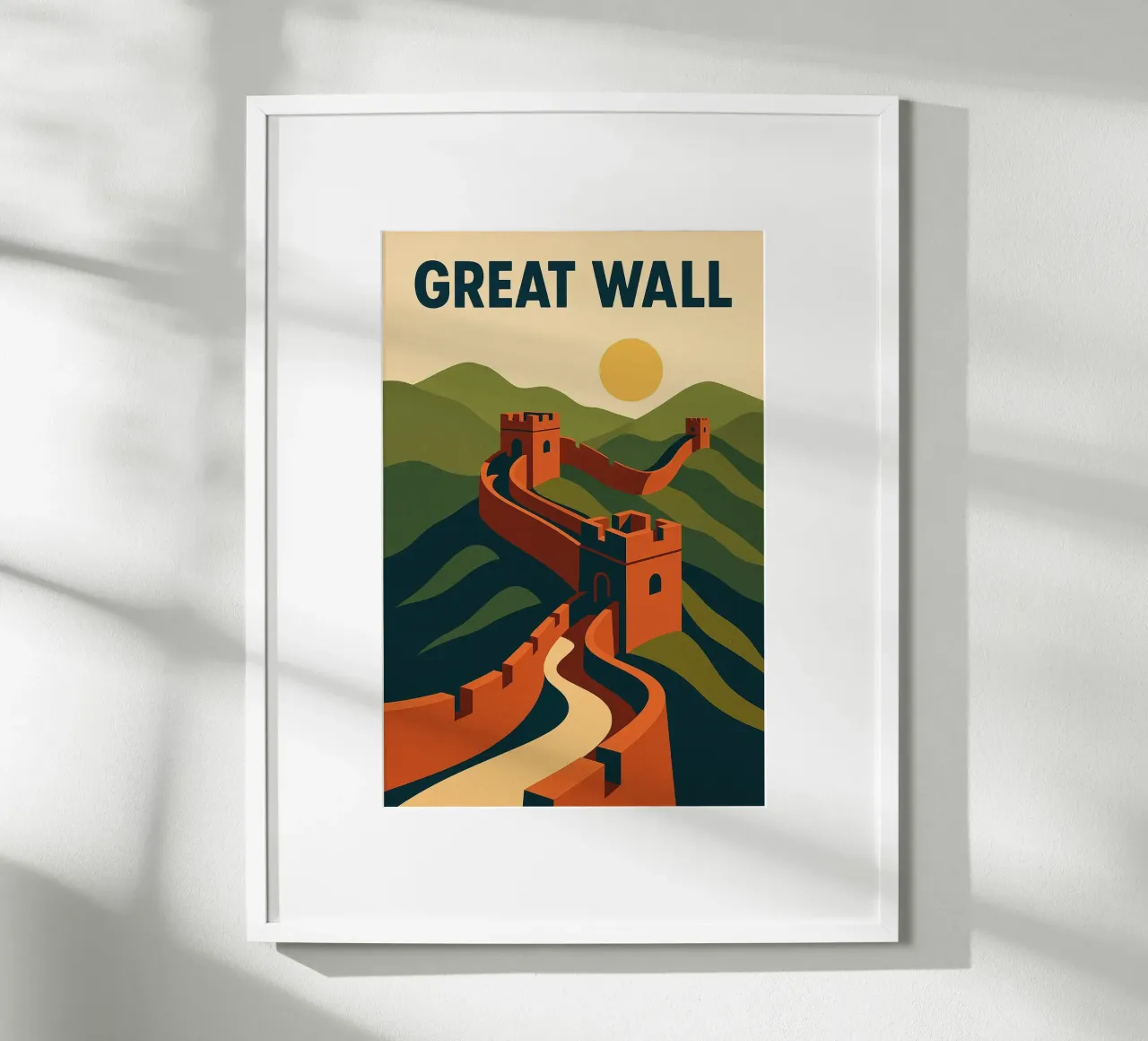GRANDE MURO - L'infinito in prospettiva carta hahnemühle da JETLAG | affiches voyage