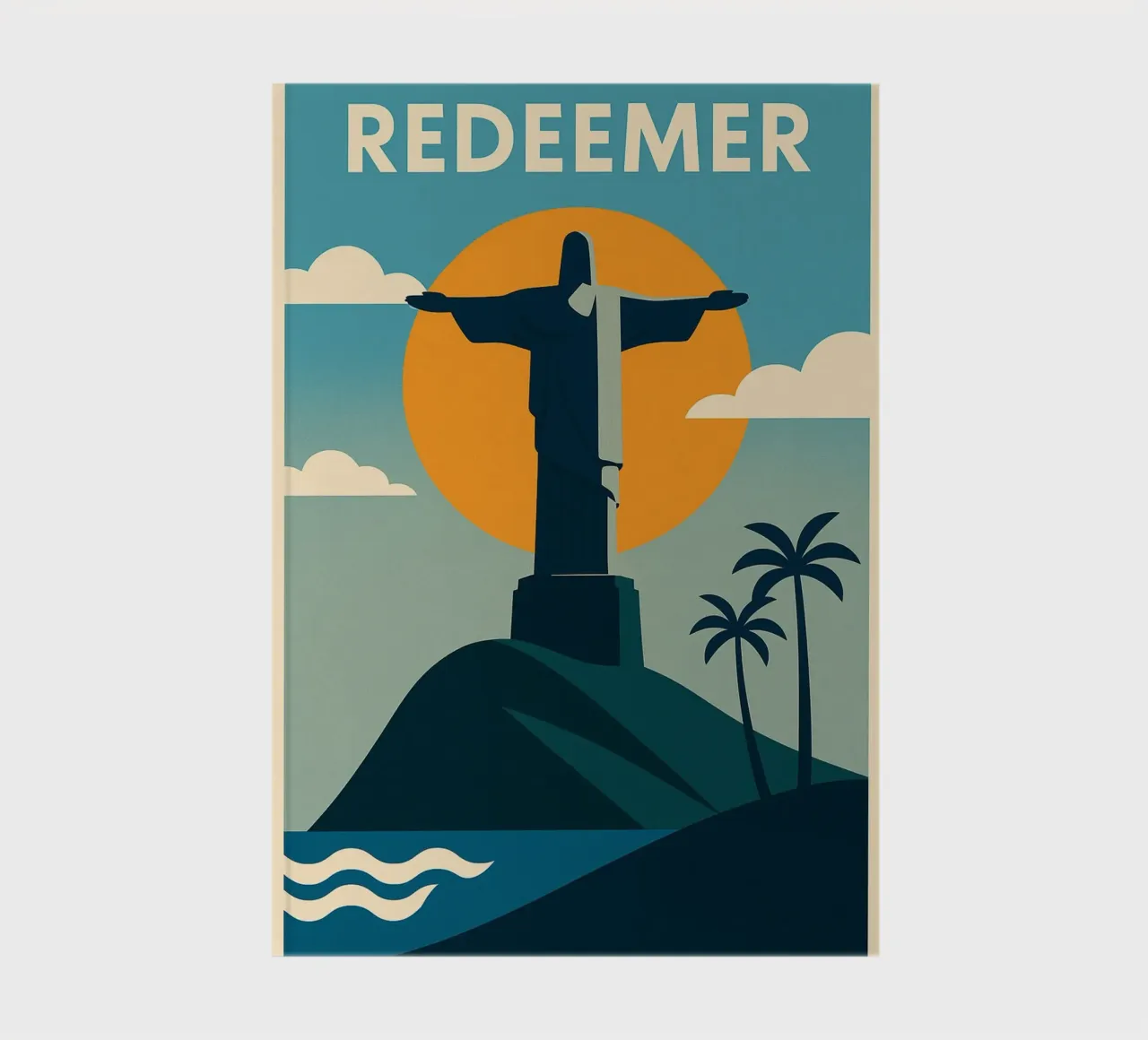 REDEEMER - Icône céleste from Rio de Janeiro notebook by JETLAG | affiches voyage